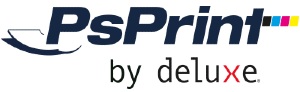 PsPrint by deluxe logo that links to PsPrint homepage.