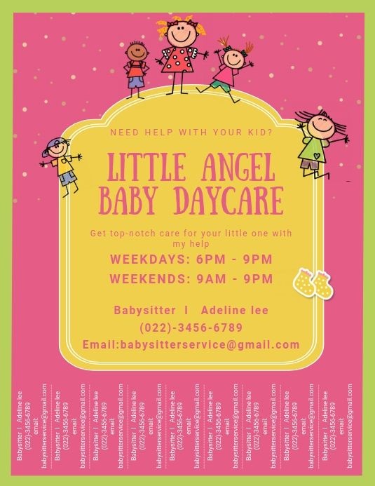 Tear-off Daycare Flyer