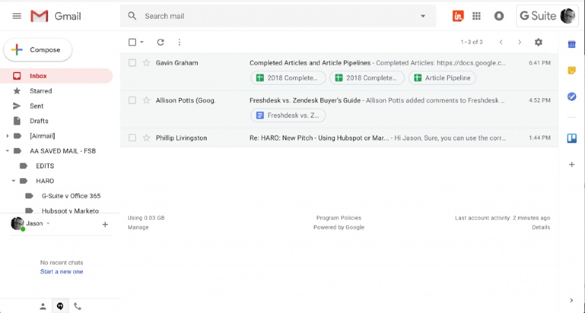 Google Workspace business email