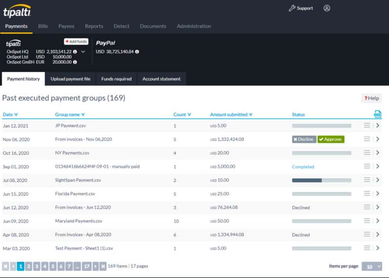 Screenshot of Grasshopper Global Payments example
