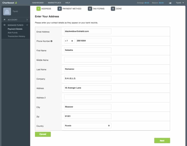 Screenshot of Grasshopper Supplier Management module module