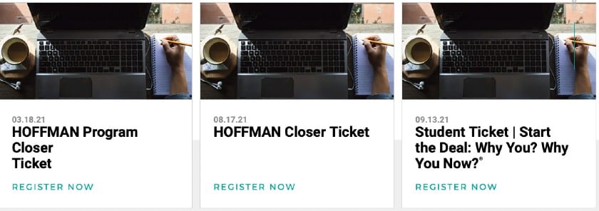 Hoffman Upcoming Virtual Workshops