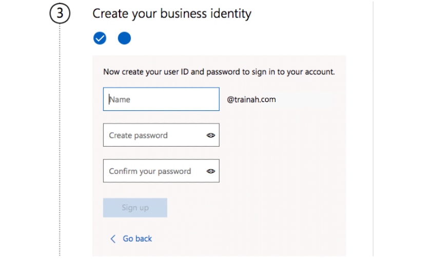 Microsoft 365 Create Business Identity