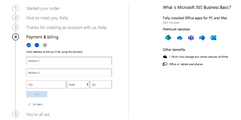 Microsoft 365 Payment and Billing Process