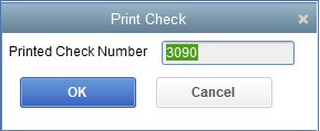 Print Check Number in QuickBooks Desktop.