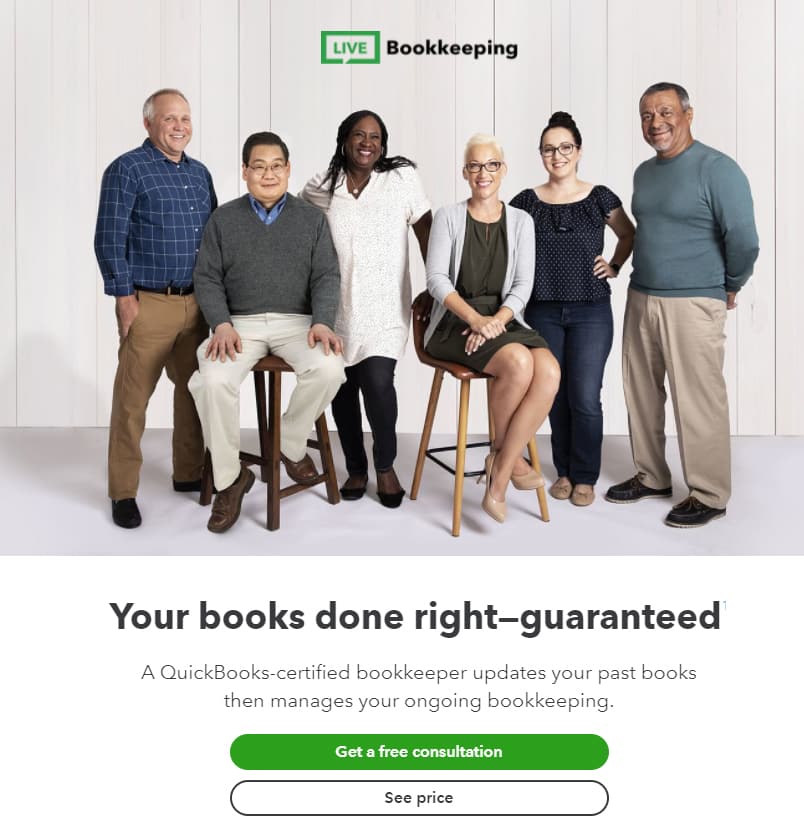 Screenshot of Quickbooks Schedule Free Consultation