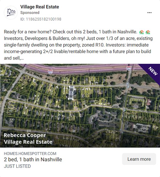 Village Real Estate Facebook page