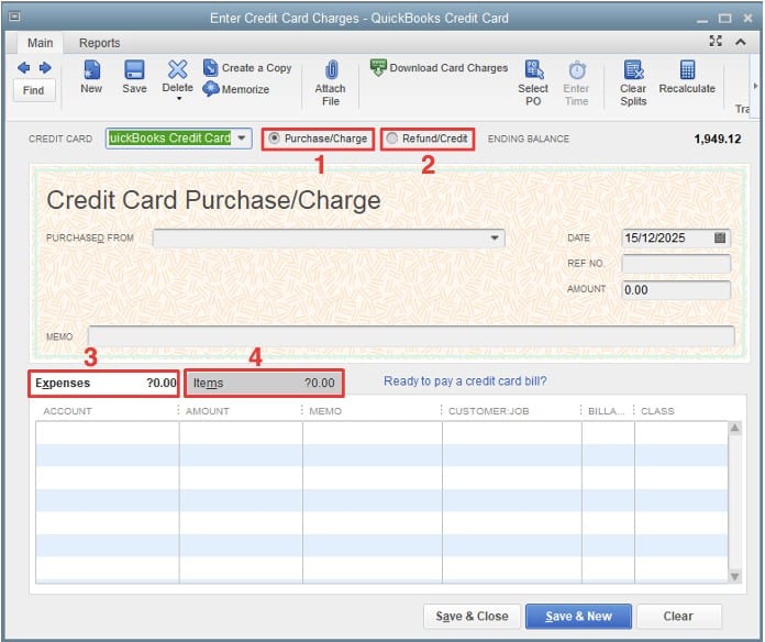 How Do I Enter Credit Card Charges In Quickbooks Desktop