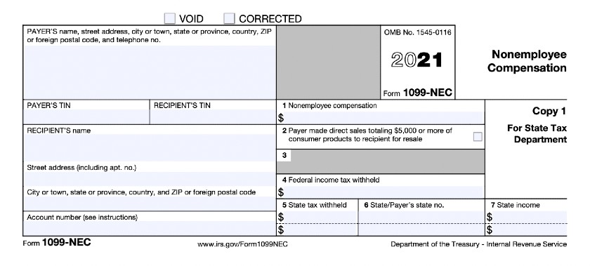 Form 1099-NEC: Nonemployee Compensation