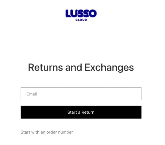 Lusso Cloud easy returns and exchange.