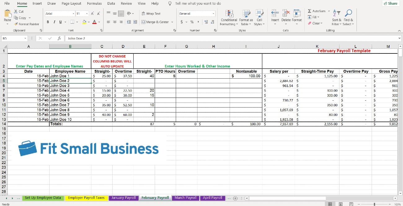 How to Do Payroll in Excel: 7 Simple Steps (+ Video & Template)