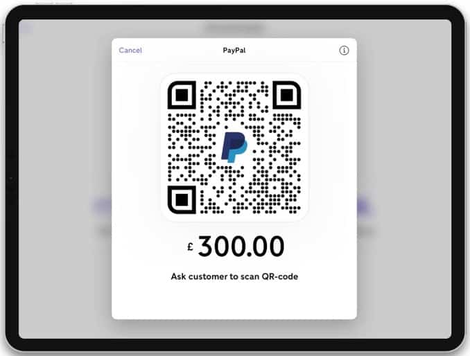 Screenshot of PayPal QR Payment Processors