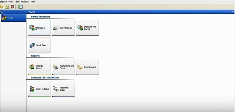 The Payroll4Free dashboard page.