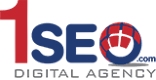 1SEO logo that links to the 1SEO homepage in a new tab.