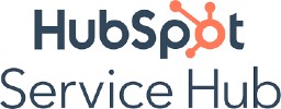 Hubspot Service Hub logo that links to the Hubspot website in a new tab.