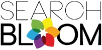 Searchbloom logo that links to the Searchbloom homepage in a new tab.