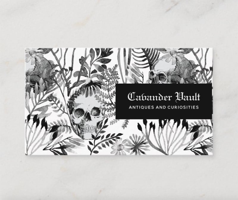 Screenshot of Cabander Hault Business Cards Sample