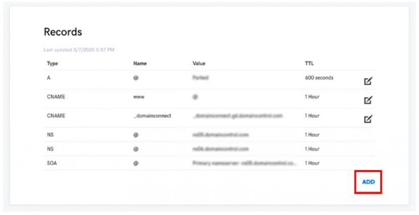 how to add sub domain in godaddy