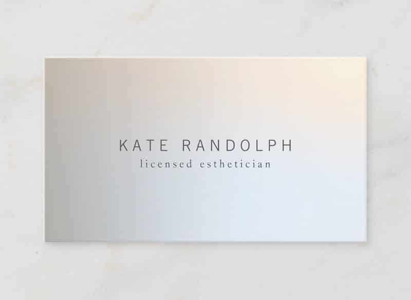 Screenshot of Kate Randolph Business Cards Sample