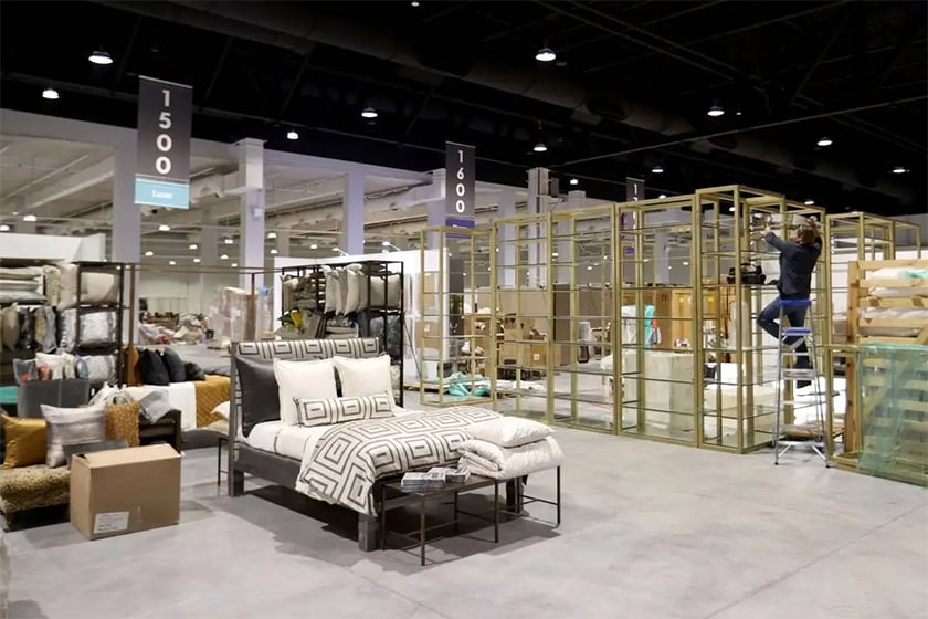 Home and furniture in Las Vegas Market trade show.