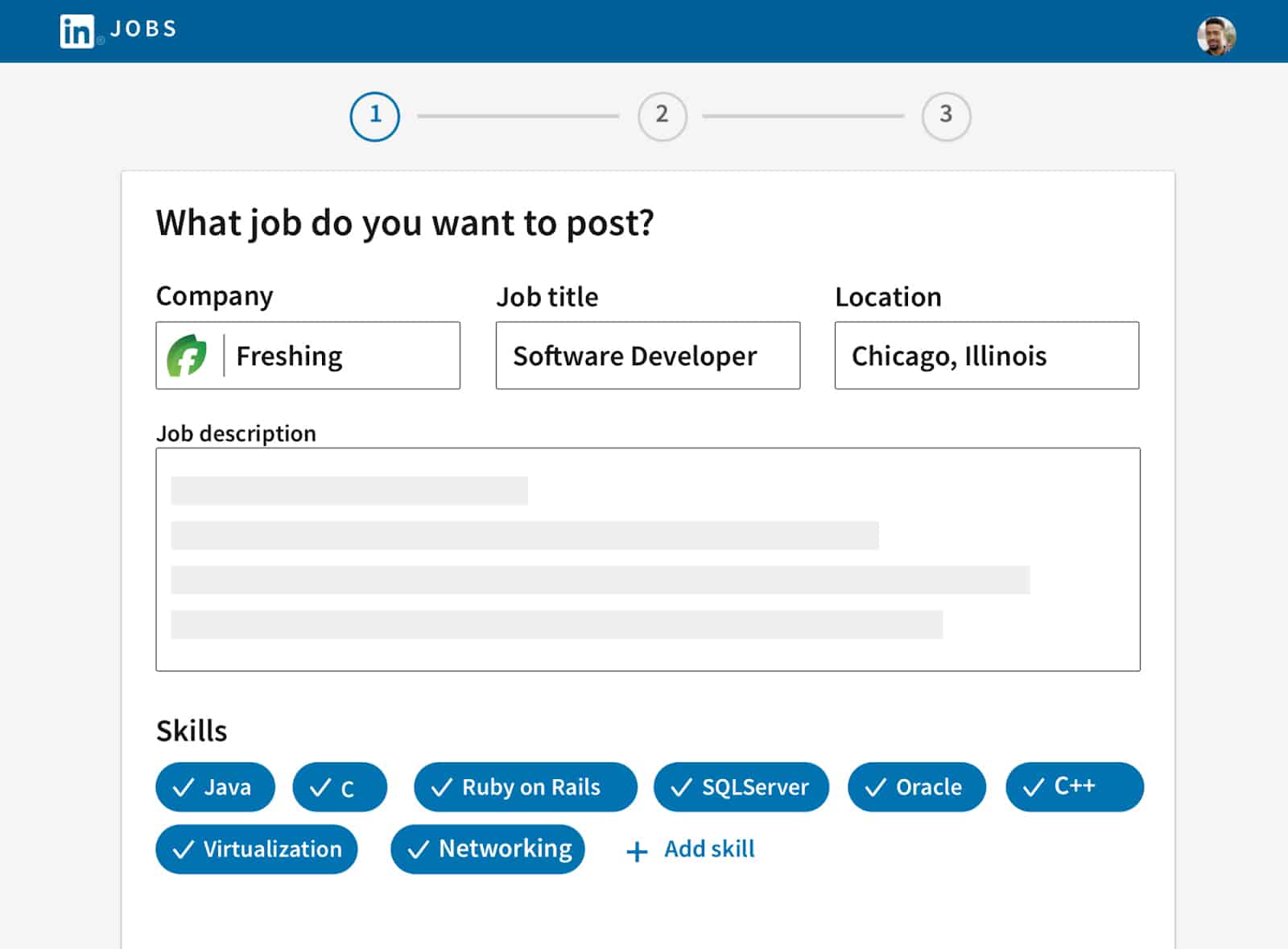 Screenshot of LinkedIn Post open jobs