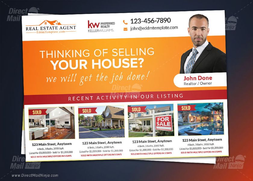 Real estate ad with social proof of successful sales
