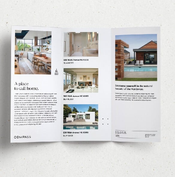 Real estate brochure from Compass