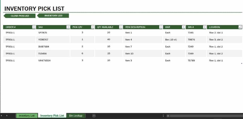 Top 10 office supply inventory list template Excel download 2022