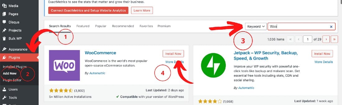 Installation is the same for all types of ecommerce plugins.