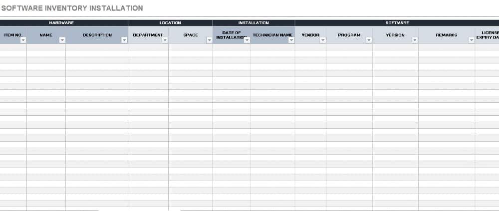 excel template inventory control