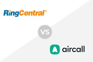 RingCentral vs Aircall logo as feature image for RingCentral vs Aircall: Which Is Better for Small Businesses? article