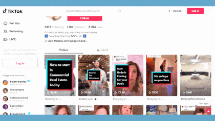 @realestatesource eal estate tiktok targeted content