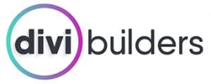 Divi Builder logo that links to the Divi Builder homepage in a new tab.