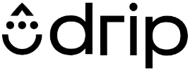 Drip logo that links to the Drip homepage in a new tab.