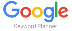 Google Keyword Planner logo that links to the Google homepage in a new tab.