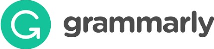 Grammarly logo that links to the Grammarly homepage in a new tab.