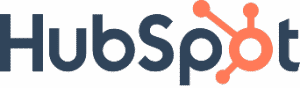 Hubspot logo that links to the Hubspot homepage in a new tab.