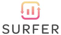 Keyword Surfer logo that links to the Keyword Surfer page in Chrome web store.