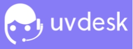 UVdesk logo that links to the UVdesk homepage.