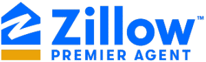 Zillow Premier Agent logo that links to the Zillow Premier Agent web page in a new tab.