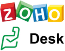 Zoho Desk logo that links to the Zoho Desk homepage.