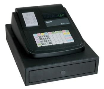 Sam4s ER-180u cash register.