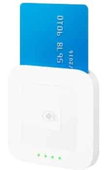 Square Reader for contactless and chip.