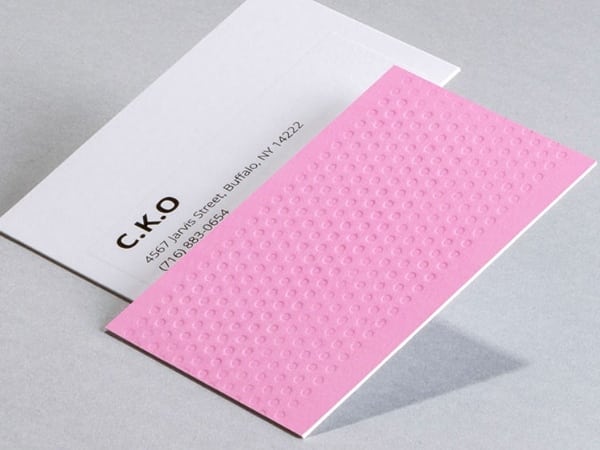 Ideas for embossed business card designs