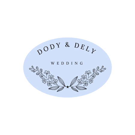VistaCreate Dody and Dely Wedding logo design.