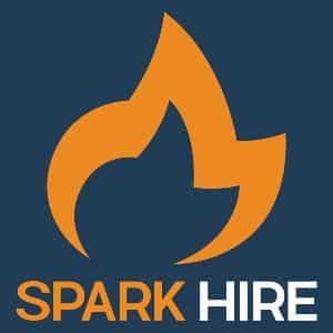 Spark Hire logo that links to the Spark Hire homepage in a new tab.