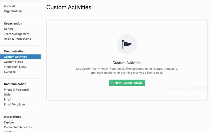 Close custom activity admin page.