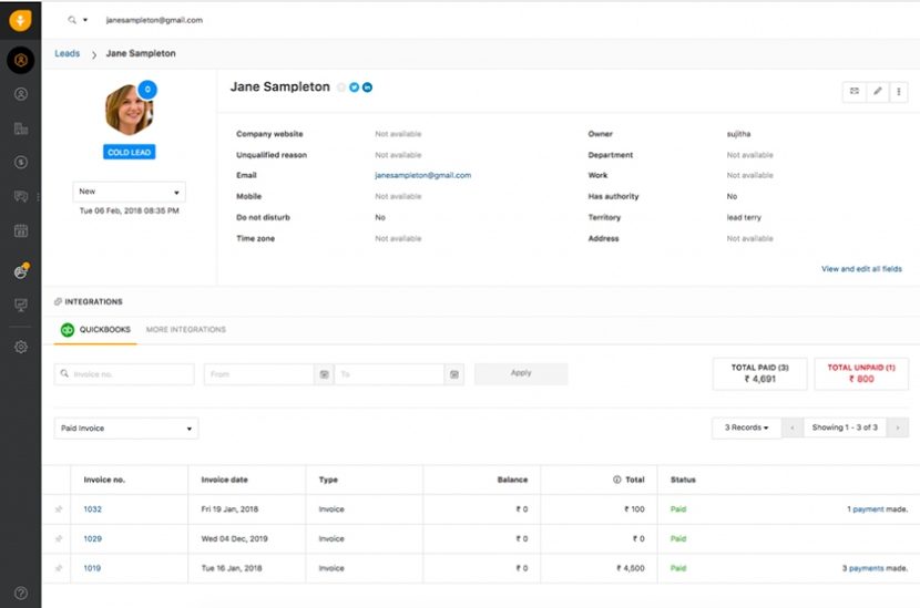 Best QuickBooks Online CRM Software