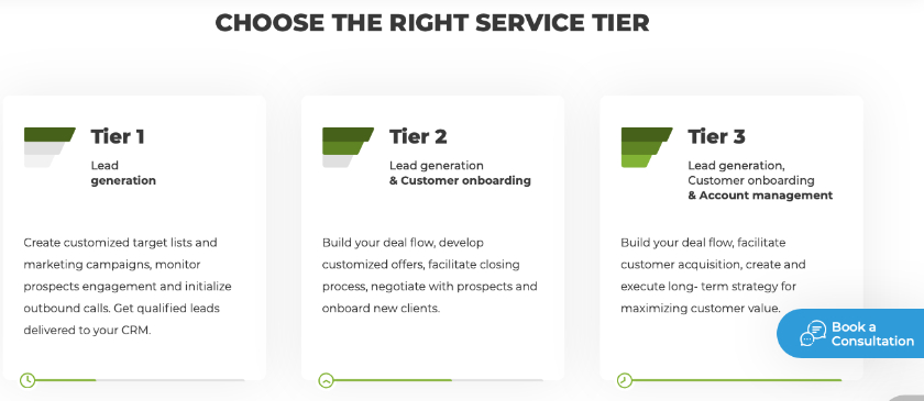 Choosing the right service tier by Martal Group.