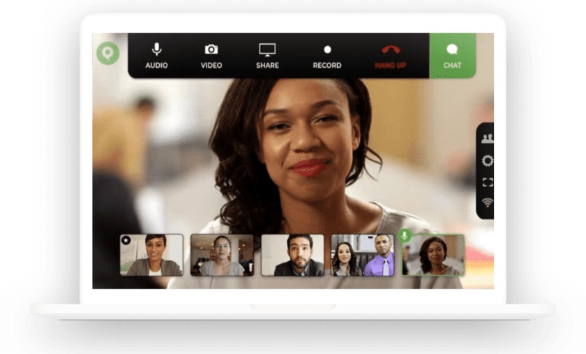 Phone.com video conferencing interface